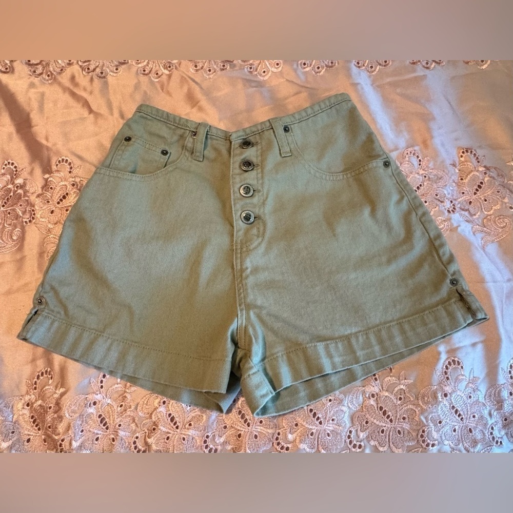 Route 66 High Waist Tan Shorts Women